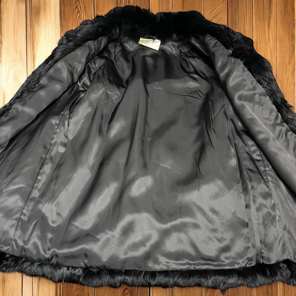 Vintage 1980’s Somerset Furs of Los Angeles Rabbit Fur Coat Size Medium - Picture 5 of 14